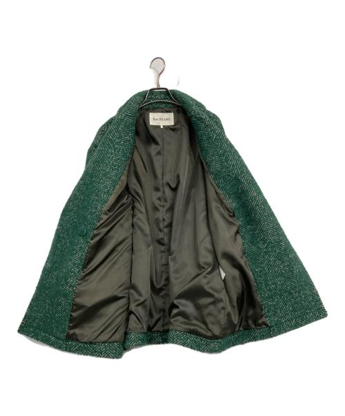 RAY BEAMS（レイ ビームス）RAY BEAMS (レイ ビームス) ツイードダブルハーフコート グリーン サイズ:1の古着・服飾アイテム