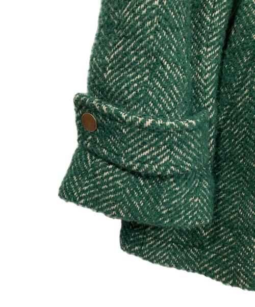 RAY BEAMS（レイ ビームス）RAY BEAMS (レイ ビームス) ツイードダブルハーフコート グリーン サイズ:1の古着・服飾アイテム