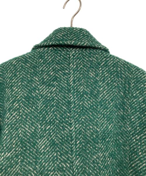 RAY BEAMS（レイ ビームス）RAY BEAMS (レイ ビームス) ツイードダブルハーフコート グリーン サイズ:1の古着・服飾アイテム