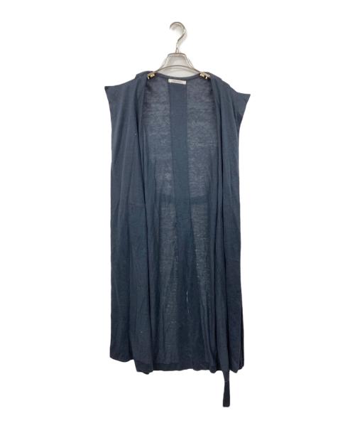 PLAIN PEOPLE（プレインピープル）PLAIN PEOPLE (プレインピープル) リネンロングジレ ネイビー サイズ:9の古着・服飾アイテム