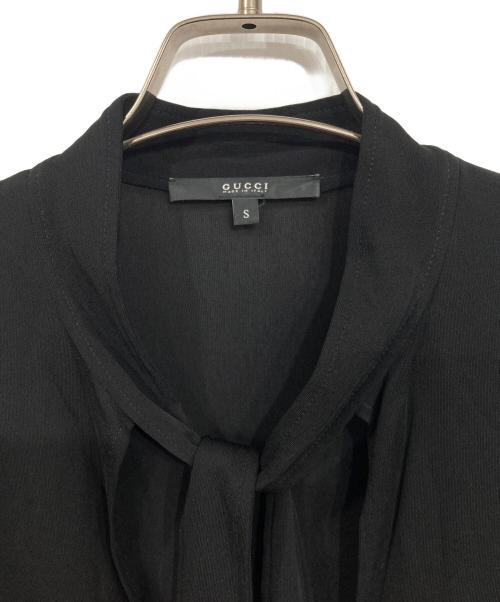 GUCCI（グッチ）GUCCI (グッチ) ディープVカットワンピース ブラック サイズ:Sの古着・服飾アイテム