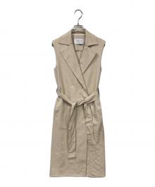 HARRIS WHARF LONDON（ハリスワーフロンドン）の古着「ロングトレンチジレ」｜ベージュ