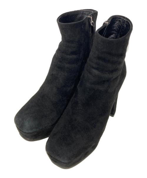 MIU MIU（ミュウミュウ）MIU MIU (ミュウミュウ) ブーティ ブラック サイズ:36の古着・服飾アイテム