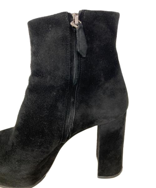 MIU MIU（ミュウミュウ）MIU MIU (ミュウミュウ) ブーティ ブラック サイズ:36の古着・服飾アイテム