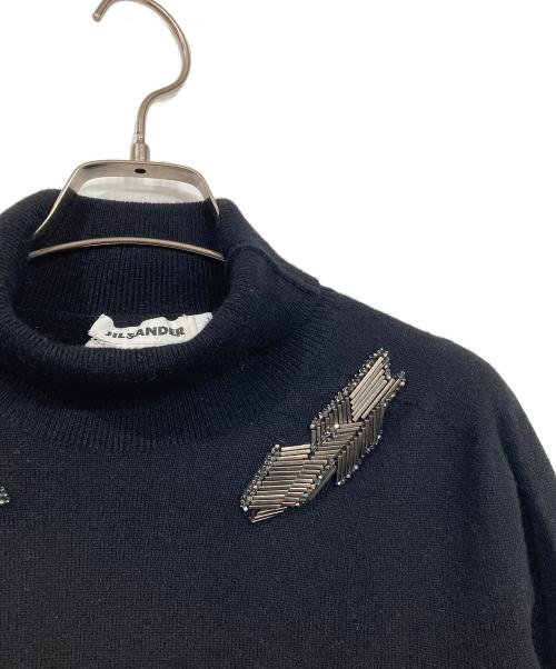 JIL SANDER（ジルサンダー）JIL SANDER (ジルサンダー) カシミヤタートルネックニット ブラック サイズ:36の古着・服飾アイテム