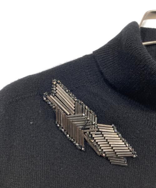 JIL SANDER（ジルサンダー）JIL SANDER (ジルサンダー) カシミヤタートルネックニット ブラック サイズ:36の古着・服飾アイテム