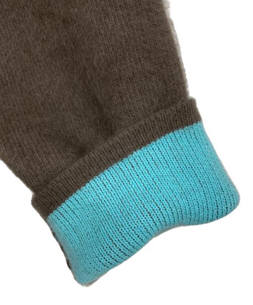 ELENDEEK（エレンディーク）ELENDEEK (エレンディーク) ラクーンカーディガン ブラウン サイズ:Fの古着・服飾アイテム