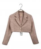 Resexxyリゼクシー）の古着「ツイードクロップドジャケット」｜ピンク