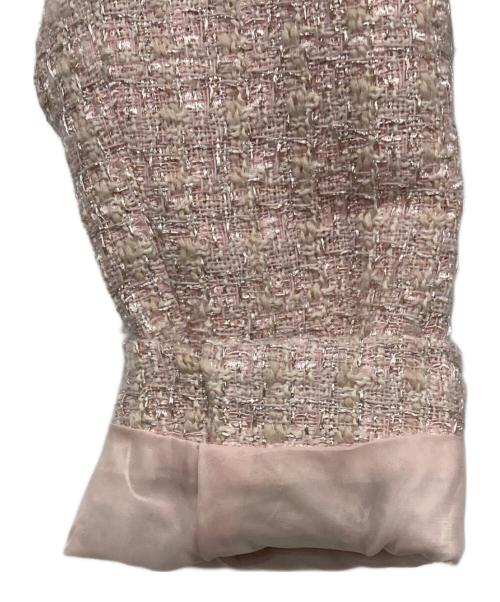 Resexxy（リゼクシー）Resexxy (リゼクシー) ツイードクロップドジャケット ピンク サイズ:F 未使用品の古着・服飾アイテム