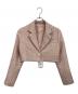 Resexxy（リゼクシー）の古着「ツイードクロップドジャケット」｜ピンク