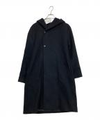 STUDIOUSステュディオス）の古着「メルトンオーバーフードコート」｜ブラック