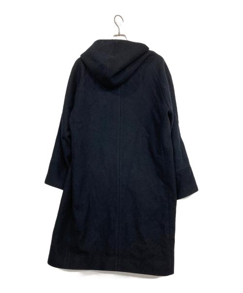 STUDIOUS（ステュディオス）STUDIOUS (ステュディオス) メルトンオーバーフードコート ブラック サイズ:3の古着・服飾アイテム