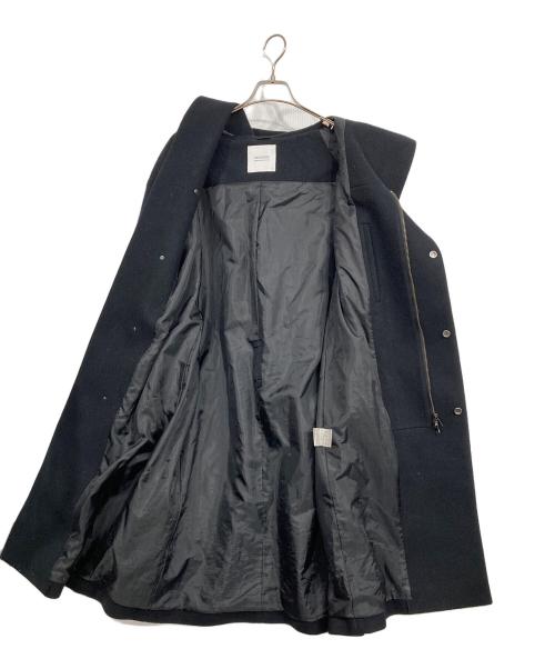 STUDIOUS（ステュディオス）STUDIOUS (ステュディオス) メルトンオーバーフードコート ブラック サイズ:3の古着・服飾アイテム