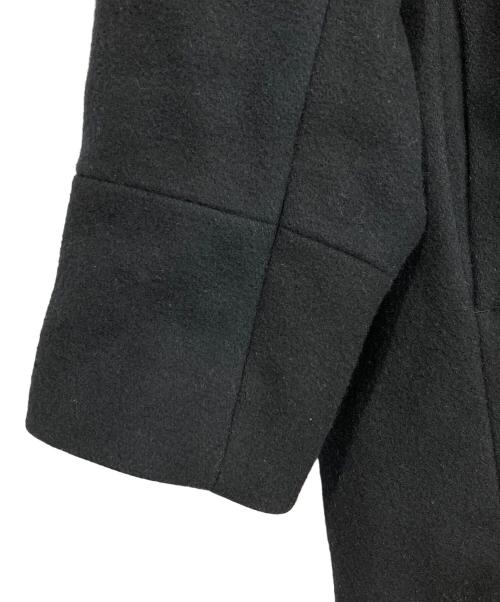 STUDIOUS（ステュディオス）STUDIOUS (ステュディオス) メルトンオーバーフードコート ブラック サイズ:3の古着・服飾アイテム