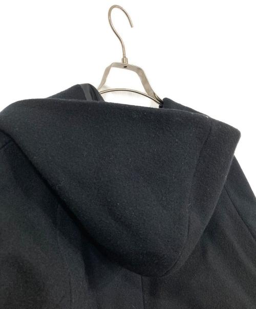 STUDIOUS（ステュディオス）STUDIOUS (ステュディオス) メルトンオーバーフードコート ブラック サイズ:3の古着・服飾アイテム