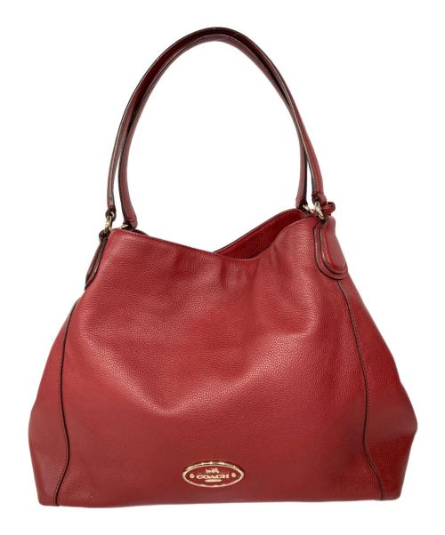 COACH（コーチ）COACH (コーチ) ハンドバッグ レッドの古着・服飾アイテム