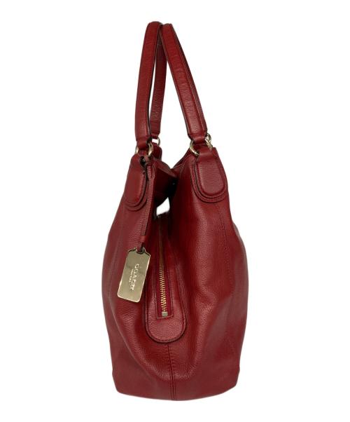 COACH（コーチ）COACH (コーチ) ハンドバッグ レッドの古着・服飾アイテム