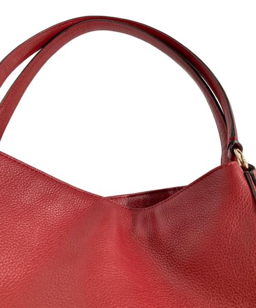 COACH（コーチ）COACH (コーチ) ハンドバッグ レッドの古着・服飾アイテム