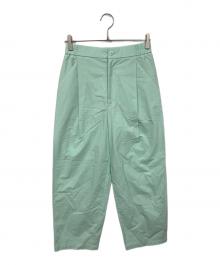 MACPHEE（マカフィー）の古着「コットンタイプライター タックストレートパンツ」｜ブルー