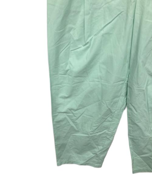 MACPHEE（マカフィー）MACPHEE (マカフィー) コットンタイプライター タックストレートパンツ ブルー サイズ:36の古着・服飾アイテム