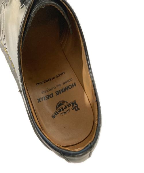 Dr.Martens（ドクターマーチン）Dr.Martens (ドクターマーチン) COMME des GARCONS HOMME DEUX (コムデギャルソン オム ドゥ) 3ホールシューズ ブラック サイズ:UK6.5の古着・服飾アイテム