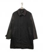 COMME des GARCONS HOMMEコムデギャルソン オム）の古着「スリーブ切替コート」｜ブラック