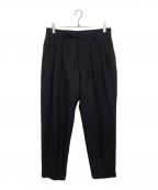 COMOLIコモリ）の古着「SUMMER WOOL 2TUCK PT」｜グレー