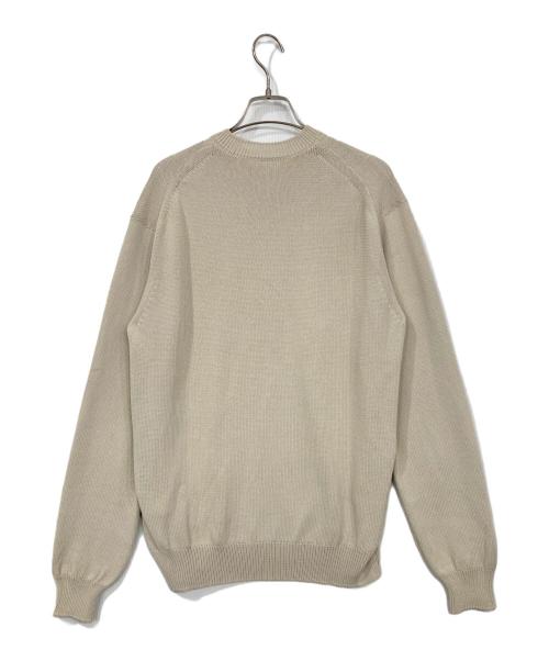 AURALEE（オーラリー）AURALEE (オーラリー) COTTON POLYESTER CODE KNIT ベージュ サイズ:3の古着・服飾アイテム