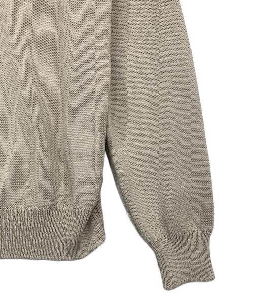 AURALEE（オーラリー）AURALEE (オーラリー) COTTON POLYESTER CODE KNIT ベージュ サイズ:3の古着・服飾アイテム