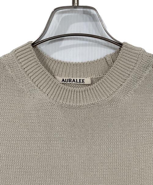 AURALEE（オーラリー）AURALEE (オーラリー) COTTON POLYESTER CODE KNIT ベージュ サイズ:3の古着・服飾アイテム