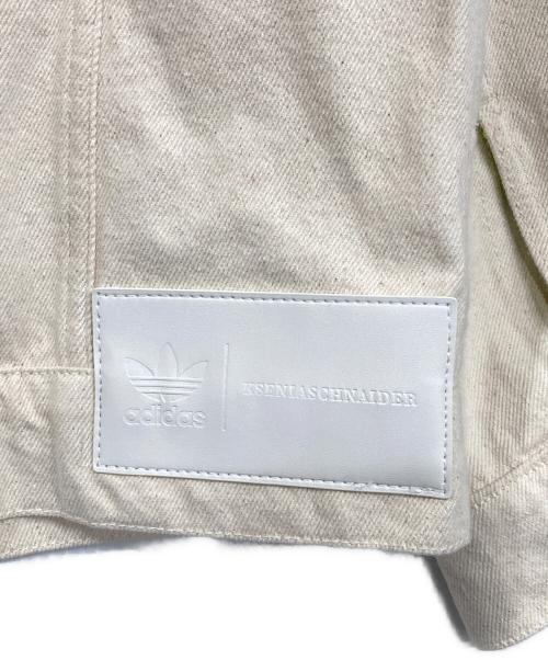 adidas（アディダス）adidas (アディダス) KSENIA SCHNAIDER (クセニア シュナイダー) デニムジャケット ベージュ サイズ:2XSの古着・服飾アイテム