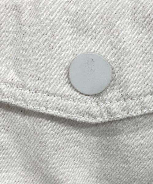 adidas（アディダス）adidas (アディダス) KSENIA SCHNAIDER (クセニア シュナイダー) デニムジャケット ベージュ サイズ:2XSの古着・服飾アイテム