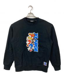 X-LARGE（エクストララージ）の古着「SONIC THE HEDGEHOG SWEAT/ソニック・ザ・ヘッジホッグ」｜ブラック
