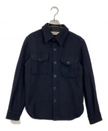 FIVE BROTHER（ファイブブラザー）の古着「ウール長袖シャツ」｜ネイビー