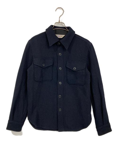 FIVE BROTHER（ファイブブラザー）FIVE BROTHER (ファイブブラザー) ウール長袖シャツ ネイビー サイズ:SMALLの古着・服飾アイテム