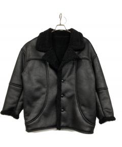 中古・古着通販】CINOH (チノ) パディングバイカージャケット ブラック