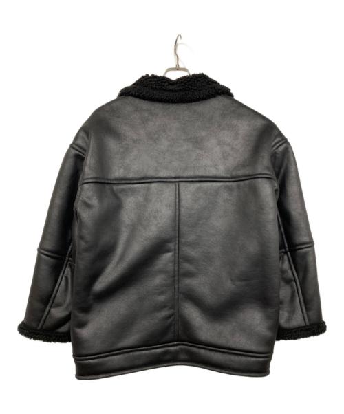 UNGRID（アングリッド）Ungrid (アングリッド) フェイクムートンルーズブルゾン ブラック サイズ:Mの古着・服飾アイテム