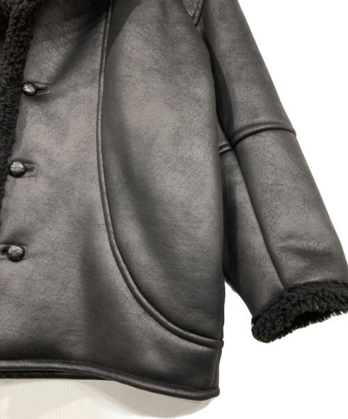 UNGRID（アングリッド）Ungrid (アングリッド) フェイクムートンルーズブルゾン ブラック サイズ:Mの古着・服飾アイテム