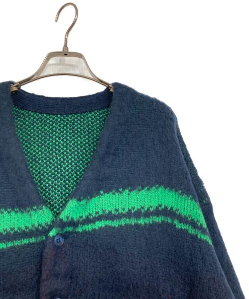 PAMM（パム）PAMM (パム) 気狂いのニットカーディガン ネイビー サイズ:Fの古着・服飾アイテム