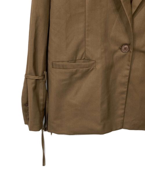 idem（イデム）idem (イデム) テーラードジャケット ブラウン サイズ:Fの古着・服飾アイテム