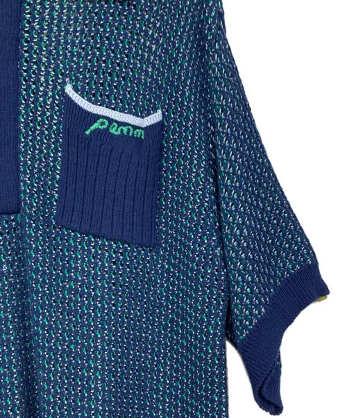 PAMM（パム）PAMM (パム) 後ろ姿の寛大なインテリアメッシュポロ ブルー サイズ:3の古着・服飾アイテム