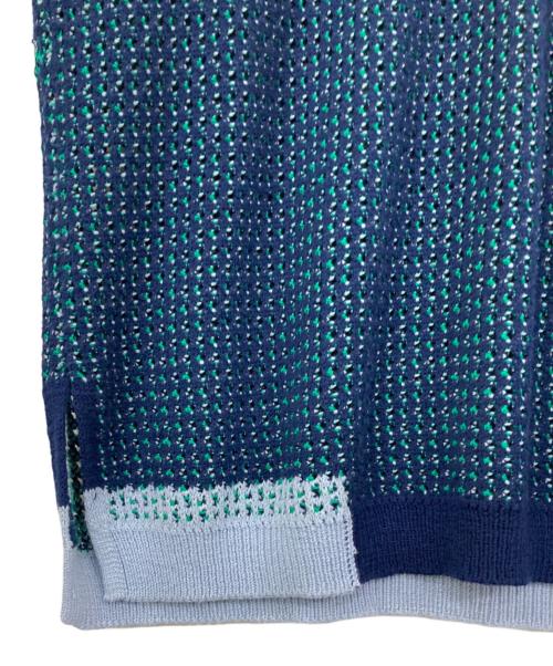 PAMM（パム）PAMM (パム) 後ろ姿の寛大なインテリアメッシュポロ ブルー サイズ:3の古着・服飾アイテム