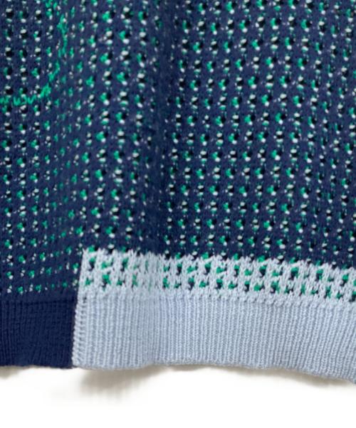 PAMM（パム）PAMM (パム) 後ろ姿の寛大なインテリアメッシュポロ ブルー サイズ:3の古着・服飾アイテム