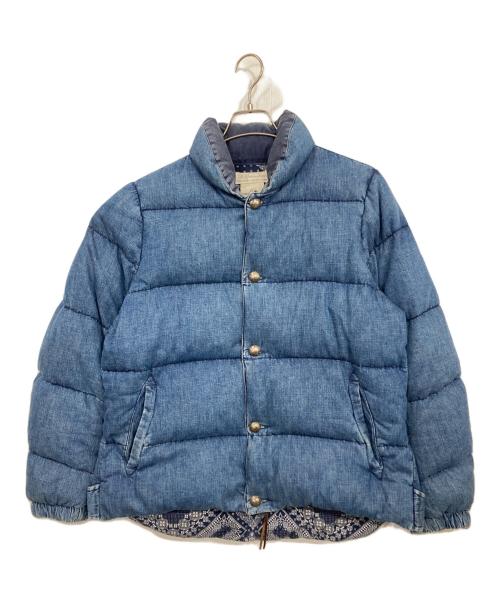 REMI RELIEF（レミレリーフ）REMI RELIEF (レミレリーフ) コンチョボタンダウンジャケット インディゴ サイズ:Lの古着・服飾アイテム