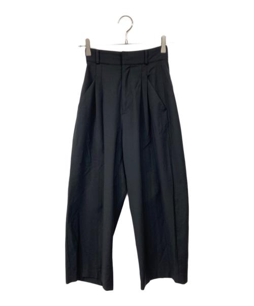 SIWEM（シウム）SIWEM (シウム) タックワイドパンツ ブラック サイズ:XSの古着・服飾アイテム