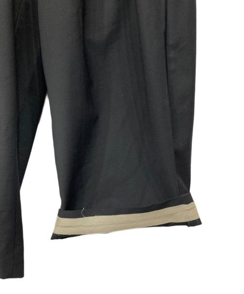 SIWEM（シウム）SIWEM (シウム) タックワイドパンツ ブラック サイズ:XSの古着・服飾アイテム