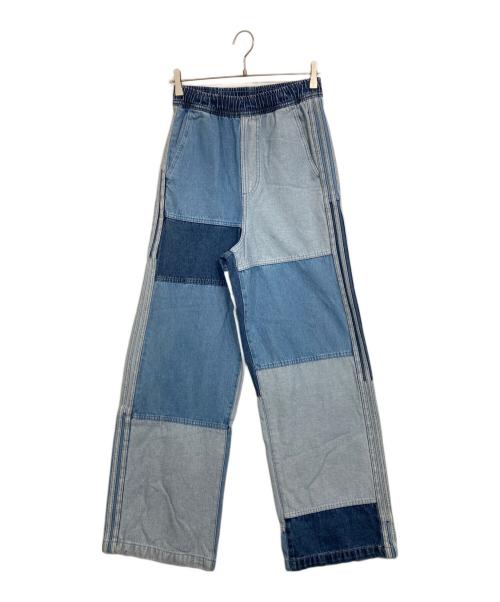 adidas（アディダス）adidas (アディダス) KSENIASCHNAIDER パッチワークジーンズ インディゴ サイズ:M 未使用品の古着・服飾アイテム
