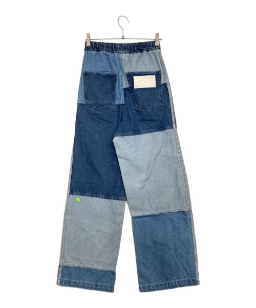 adidas（アディダス）adidas (アディダス) KSENIASCHNAIDER パッチワークジーンズ インディゴ サイズ:M 未使用品の古着・服飾アイテム