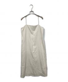 R'IAM PLAGE（リアム プラージュ）の古着「スウェードキャミワンピース」｜ベージュ