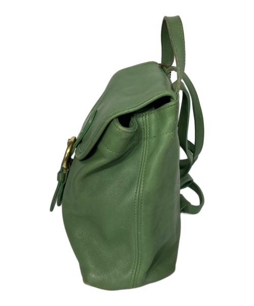 COACH（コーチ）COACH (コーチ) レザーリュック グリーンの古着・服飾アイテム
